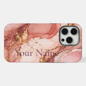 Personalized Pink Marble Aesthetic Phone Case (Verso Horizontal)