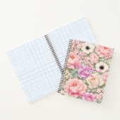 Personalized Pink Roses Spiral Notebook Women's Notitieboek (Binnen)