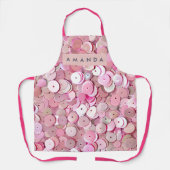 Personalized Pink Sequin Shimmer Schort (Voorkant)