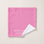 Personalized Pink Towel Set – Custom Name Pink (Gant de toilette)