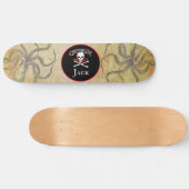 Personalized Pirate Captain Skateboard (Horz)