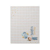 Personalized Placemat Boy Birthday Party  Notitieblok (Gedraaid)