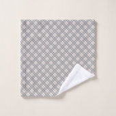 Personalized Plaid Towels Elegant Pastel Accent (Gant de toilette)