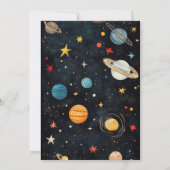 Personalized Planet Birthday Party Invitation Card (Dos)