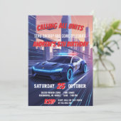 Personalized Police Officer Birthday Party Kaart (Staand voorkant)