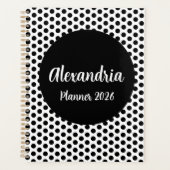 Personalized Polka Dot Planner (Voorkant)