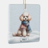 Personalized Poodle Christmas Ornament (Rechts)