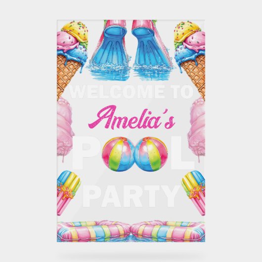 Personalized Pool Party Welcome (Recto)