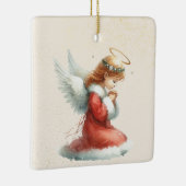 Personalized Praying Girl Angel Christmas Ornament (Rechts)