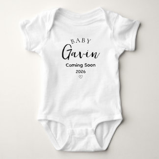 Personalized Pregnancy Reveal Announcement Romper