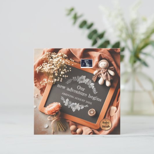 Personalized Pregnancy Reveal - Ultrasound Photo (Staand voorkant)