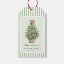 Personalized Preppy Coastal Tree Christmas