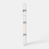 Personalized Preppy Cute Dachshund Dog Pattern iPhone 16 Hoesje (Linkerkant)