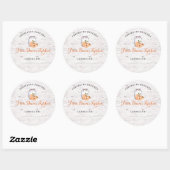Personalized Preserved Peaches Canning Stickers (Feuille)