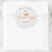 Personalized Preserved Peaches Canning Stickers (Sac)