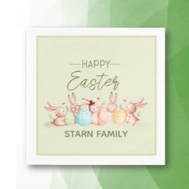 Personalized, pretty Easter festive napkins Servet