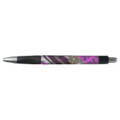 Personalized pretty magenta girly damask pattern pen (Voorkant)