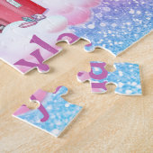 Personalized Princess Castle Child Name Puzzle  (Côté)