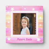 Personalized Princess Photo tabletop Plaque (Devant)
