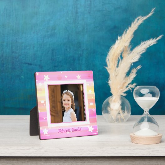 Personalized Princess Photo tabletop Plaque (Insitu)