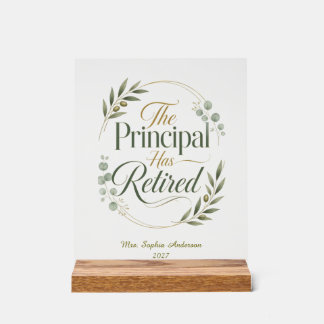 Personalized Principal Retirement Gift