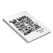 Personalized Professional Overthinker Notitieboek (Rechterzijde)