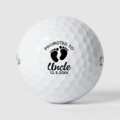 Personalized Promoted to Uncle Golfballen (Voorkant)