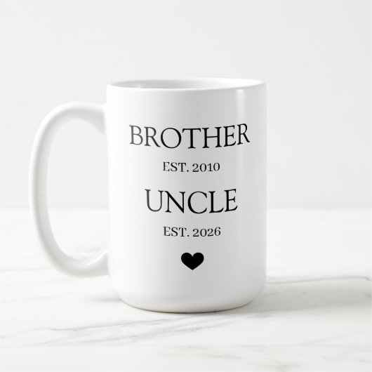 Personalized Promoted to Uncle Koffiemok (Links)