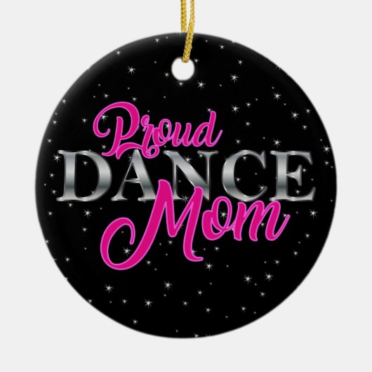 Personalized Proud Dance mama Keramisch Ornament (Voorkant)