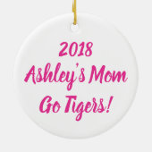 Personalized Proud Dance mama Keramisch Ornament (Achterkant)