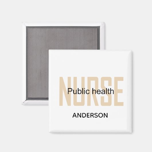 Personalized Public health nurse RN gifts Magneet (Voorkant / Achterkant)