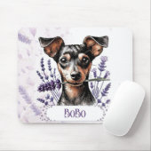 Personalized Pup – Min Pin Muismat (Met muis)