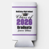 Personalized Purple Class of 2026 Graduation Party (Achterkant)