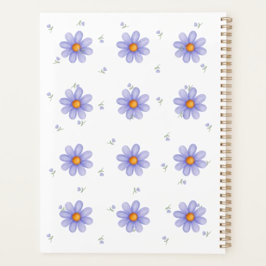 Personalized Purple Daisy Notebook Custom Name (Dos)