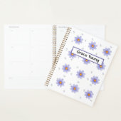 Personalized Purple Daisy Notebook Custom Name Planner (Display)