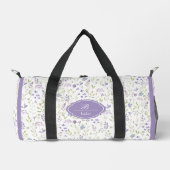 Personalized Purple Floral Monogram Plunjezak (Voorkant)