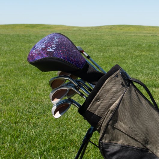 Personalized Purple Glitter  Golfheadcover (Insitu)