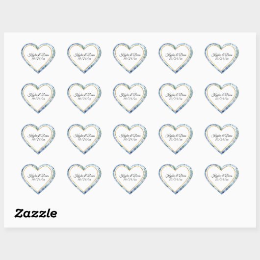 Personalized Purple Heart stickers (Feuille)