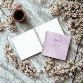 Personalized Purple Marble Notebook Notitieboek