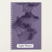 Personalized Purple Watercolor Planner (Devant)