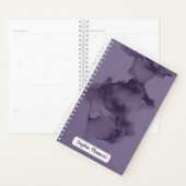 Personalized Purple Watercolor Planner (Devant avec enveloppe)