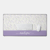 Personalized Purple Wildflower Monogram (Clavier et souris)