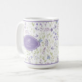 Personalized Purple Wildflower Mug (Devant gauche)