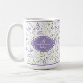 Personalized Purple Wildflower Mug (Gauche)
