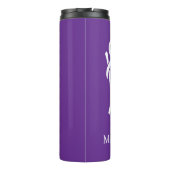 Personalized Queen With Crown Thermosbeker (Achterkant)