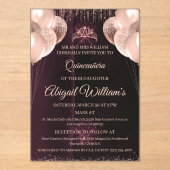 Personalized Quinceañera Invitation | Mis Quince A (Recto)