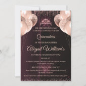 Personalized Quinceañera Invitation | Mis Quince A (Devant)