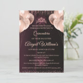 Personalized Quinceañera Invitation | Mis Quince A (Debout devant)