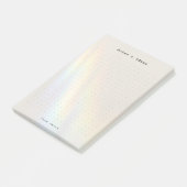 Personalized rainbow light aesthetic dot Grid  Post-it® Notes (Schuin)