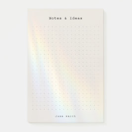 Personalized rainbow light aesthetic dot Grid  Post-it® Notes